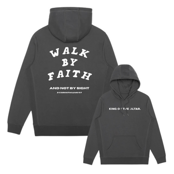 WALK BY FAITH Heavyweight Fleece Hoodie