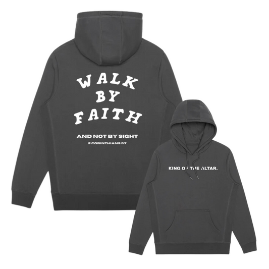 WALK BY FAITH Heavyweight Fleece Hoodie