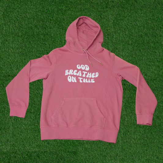 [BLEM] God Breathed On This - Rosewood French Terry Hoodie