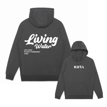 LIVING WATER Heavyweight Fleece Hoodie